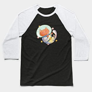 Space Cat Baseball T-Shirt